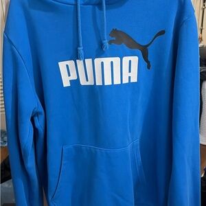 PUMA Men's Vibrant Blue Hoodie